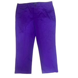 ❤️Lauren Ralph Lauren Women's Purple ankle pants
